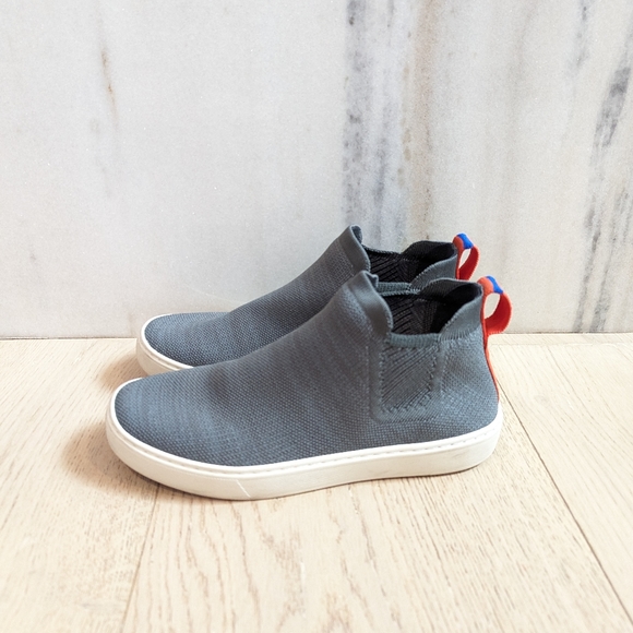 Rothys Chelsea size 6.5 grey and orange stripe authentic EUC - Picture 4 of 12